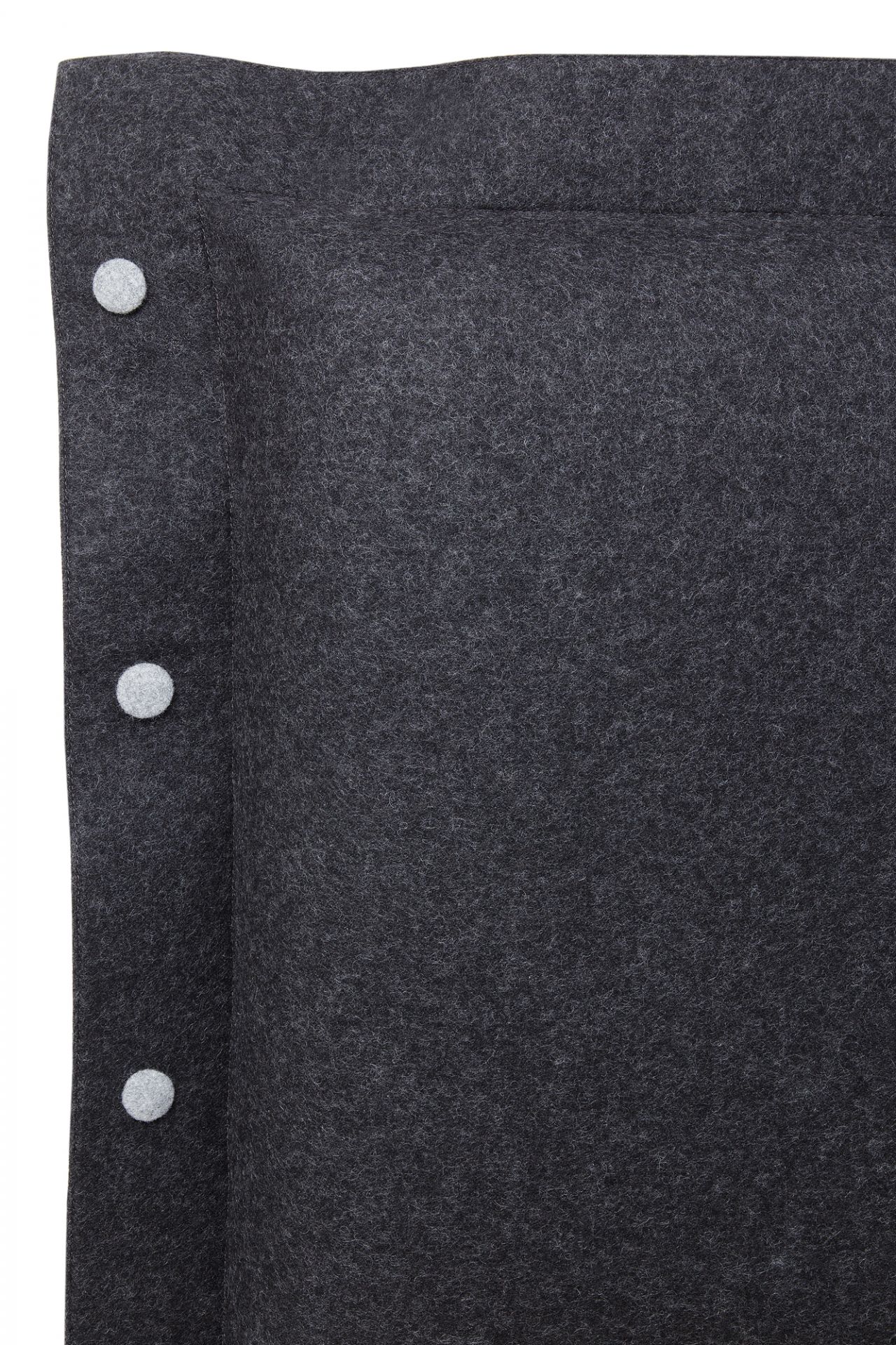 Pure bed upholstery for headboard 180 x 200 cm Velito Black Heather Hans Hansen
