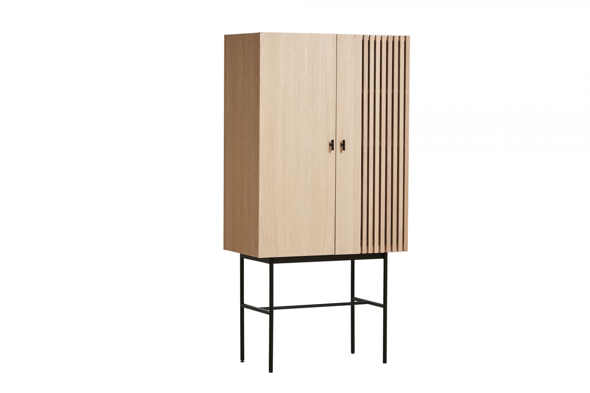 Array Highboard Black Woud