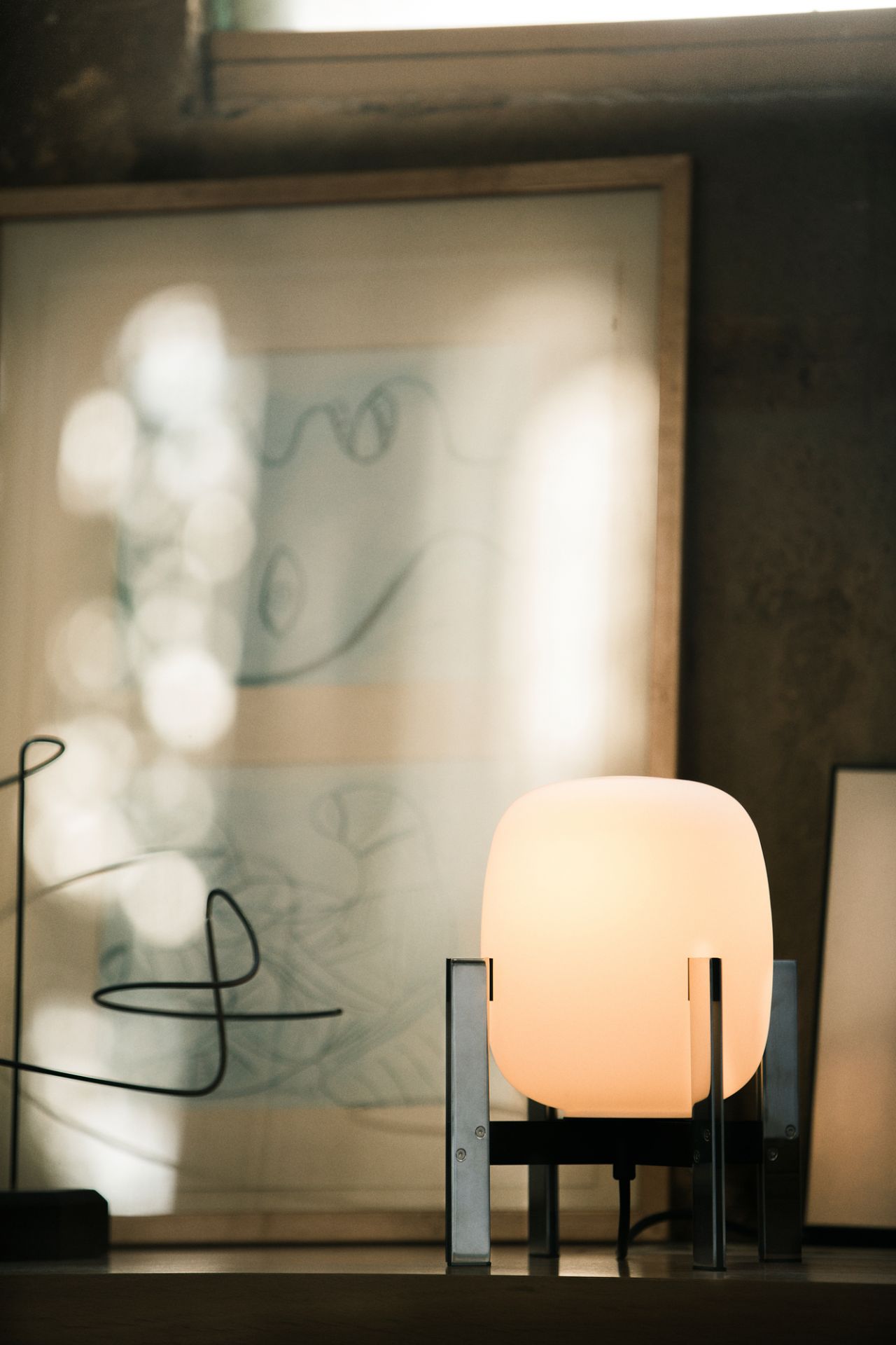Cestita Metálica Table Lamp / Table Lantern Santa & Cole