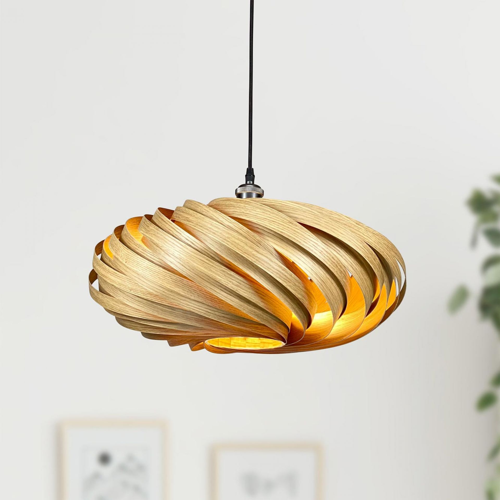 Veneria Pendant lamp Ø50 cm Oak Gofurnit