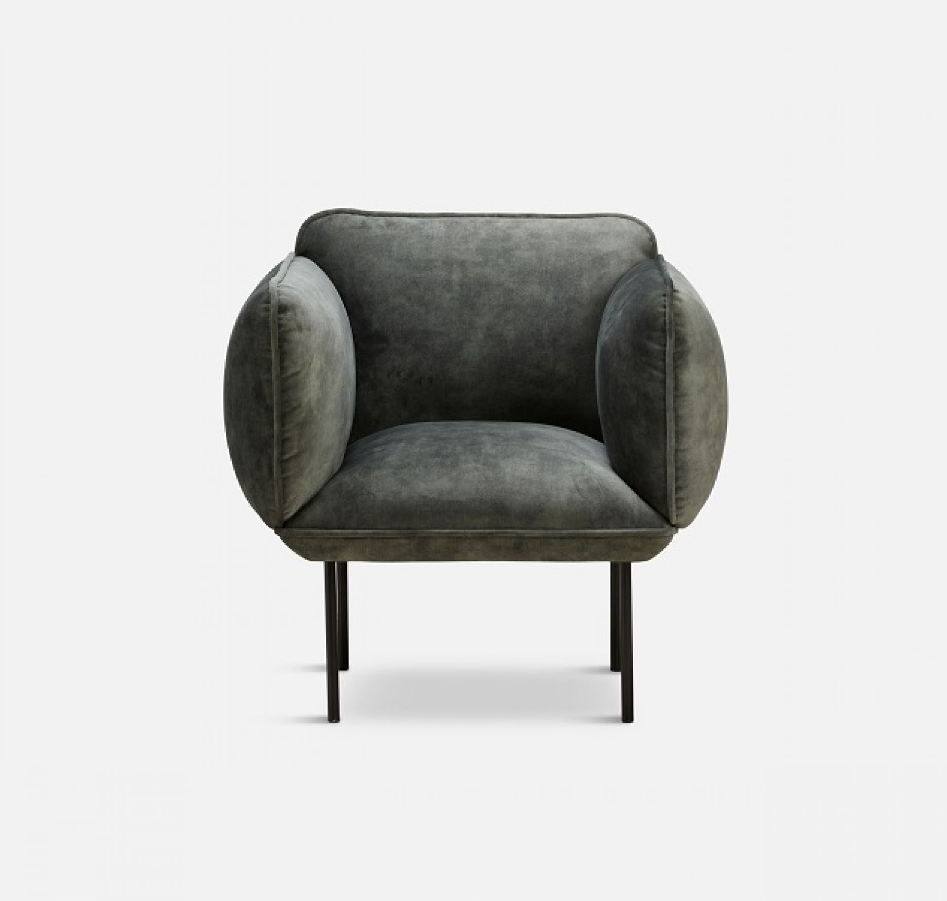 Nakki Armchair Woud Dark gray