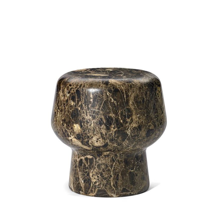 Corker No. 1 Marble Stool/Side table Bianco Carrara ClassiCon