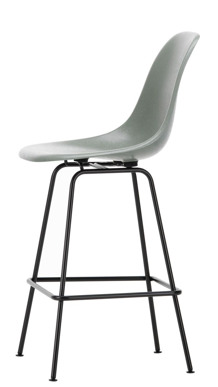 Eames Fibreglass Bar Stool Medium Bar Stool Vitra
