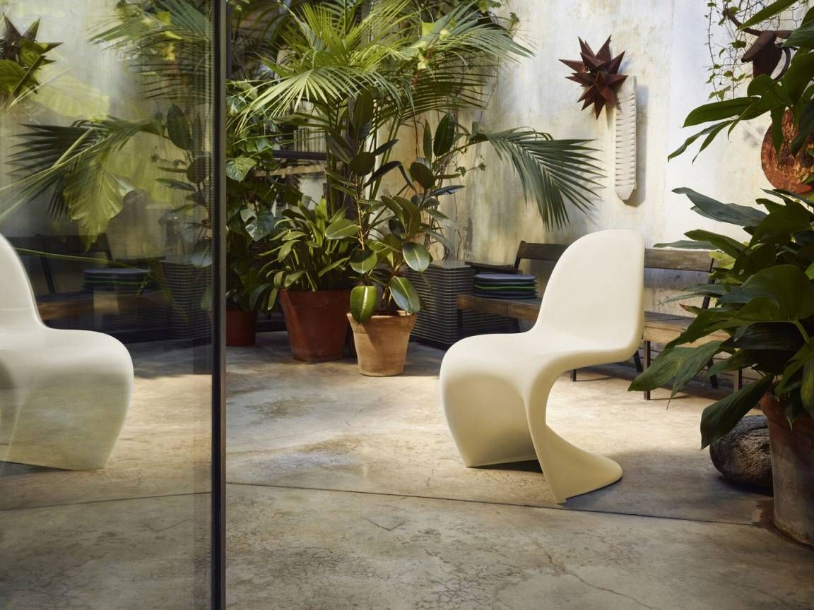 Panton Chair Plastic Chair Beige Vitra SPECIAL VERSION