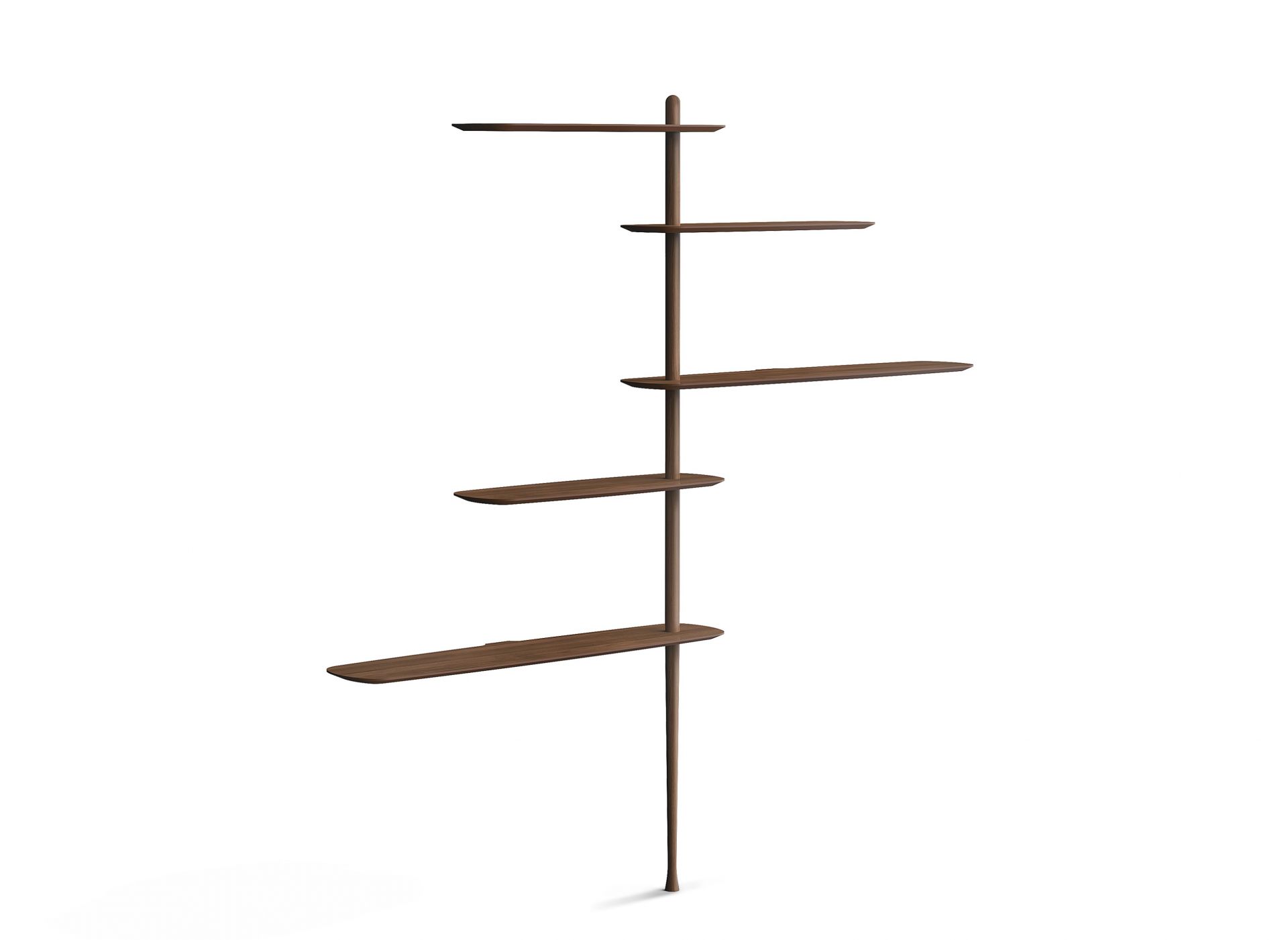 Única Collection Conf. 10 shelf H218cm walnut Nomon