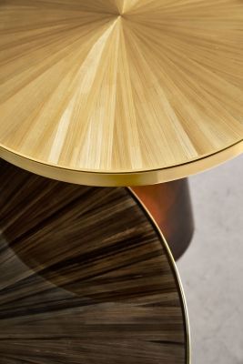 Table top Straw marquetry for Bell Coffee Table ClassiCon