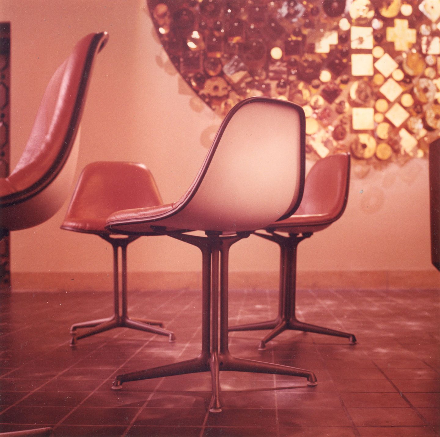 Eames Fibreglass Side Chair La Fonda Red Orange Vitra LIMITED EDITION 