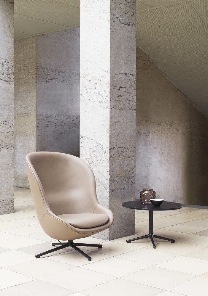 Hyg Lounge Chair High Swivel Armchair Normann Copenhagen