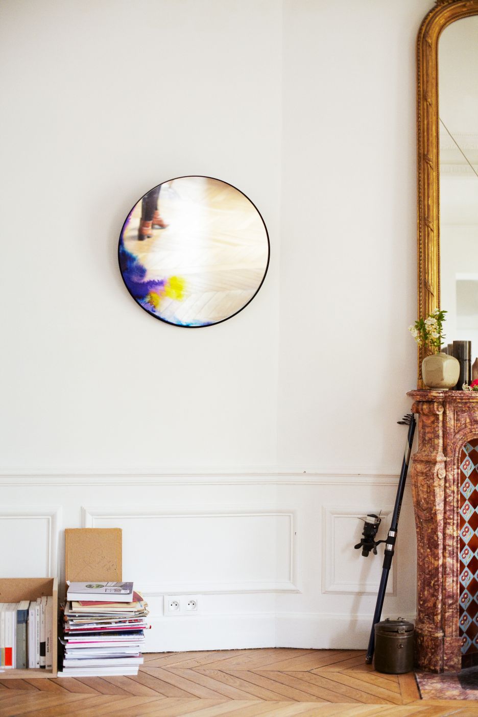 Francis Wall Mirror Extra Large Petite Friture Blue