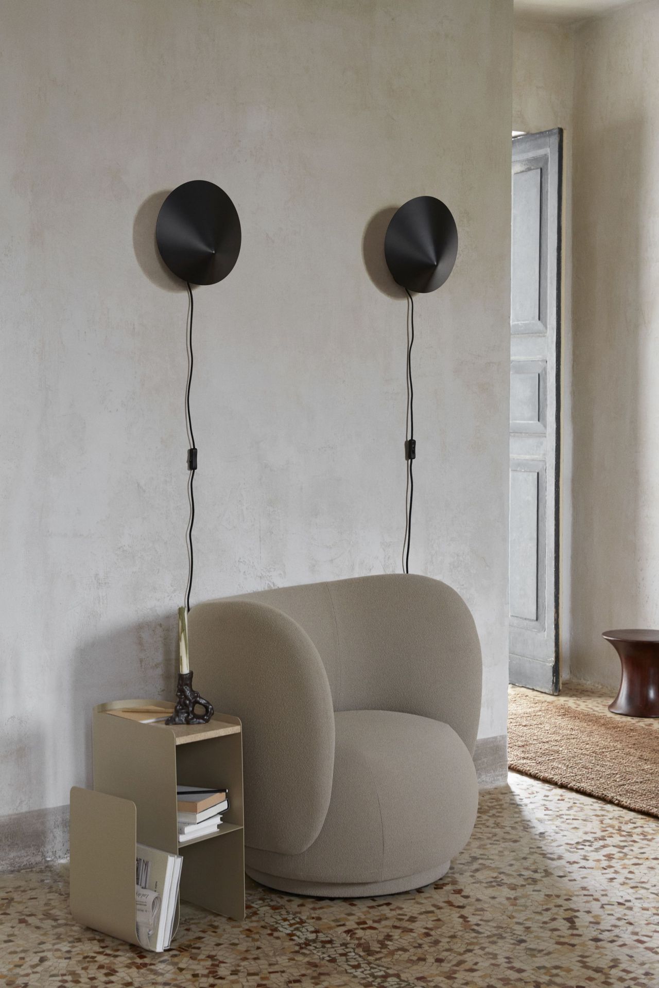 Arum Sconce Black Ferm Living