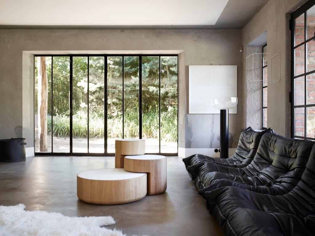 Levels Coffee Table Natural oiled oak - white glass PER/USE