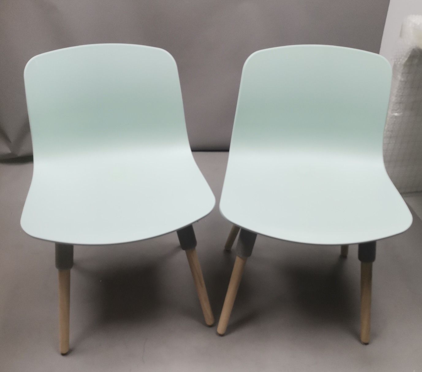 About a Chair AAC12 / AAC 12 Chair DUSTY MINT / OAK SOFT Hay IMPERFECT ITEMS 2-piece set