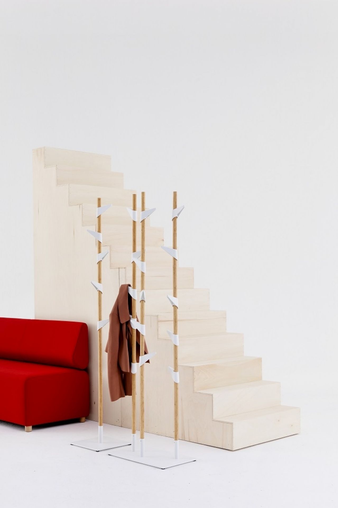 Bamboo coat stand Cascando