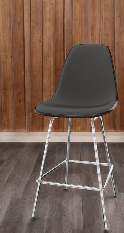 Eames Plastic Bar Stool Bar Stool Medium Fully upholstered Vitra 