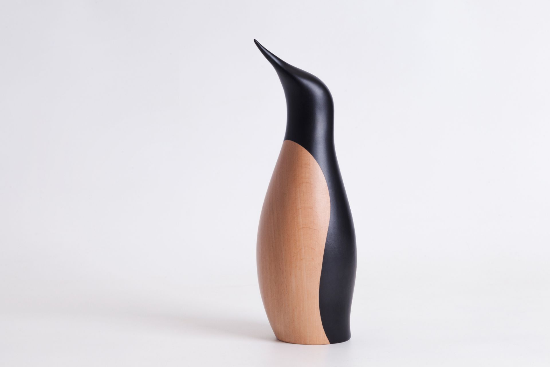 Large penguin wooden figure Architectmade SINGLE PIECE