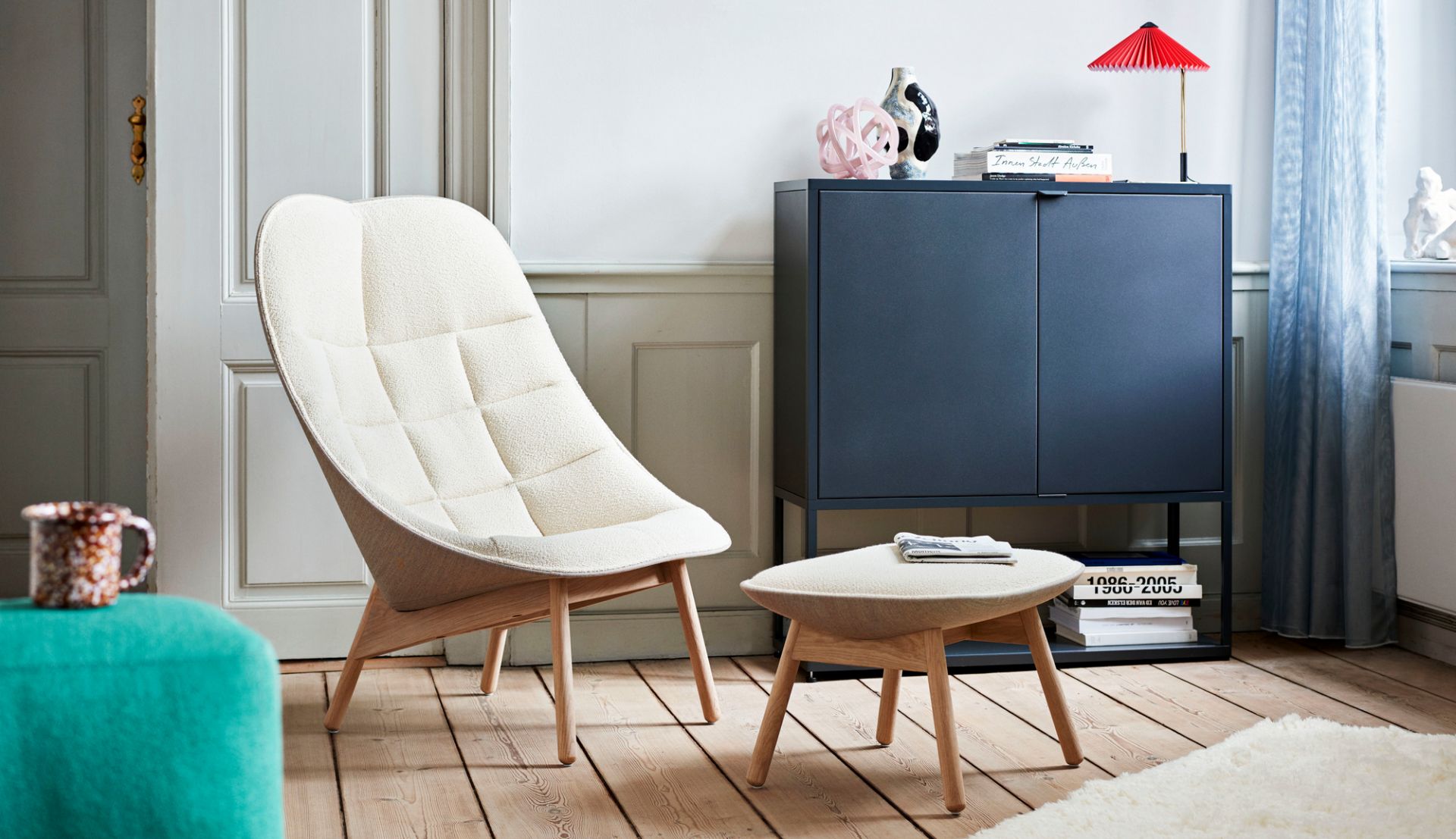 Uchiwa / Uchiwa Quilt Armchair Armchair Hay