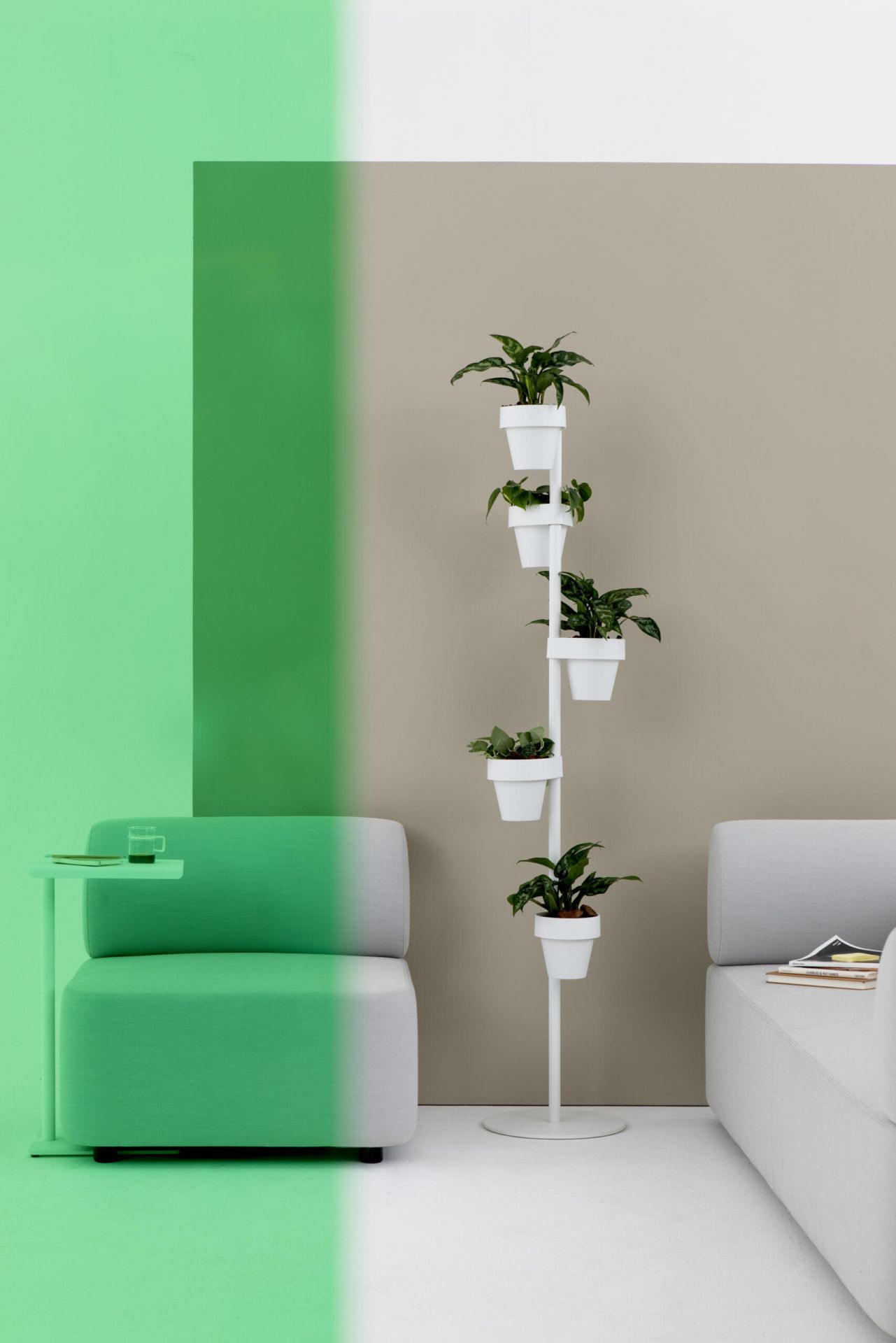 Mezza seating element with backrest Sofa Cascando 