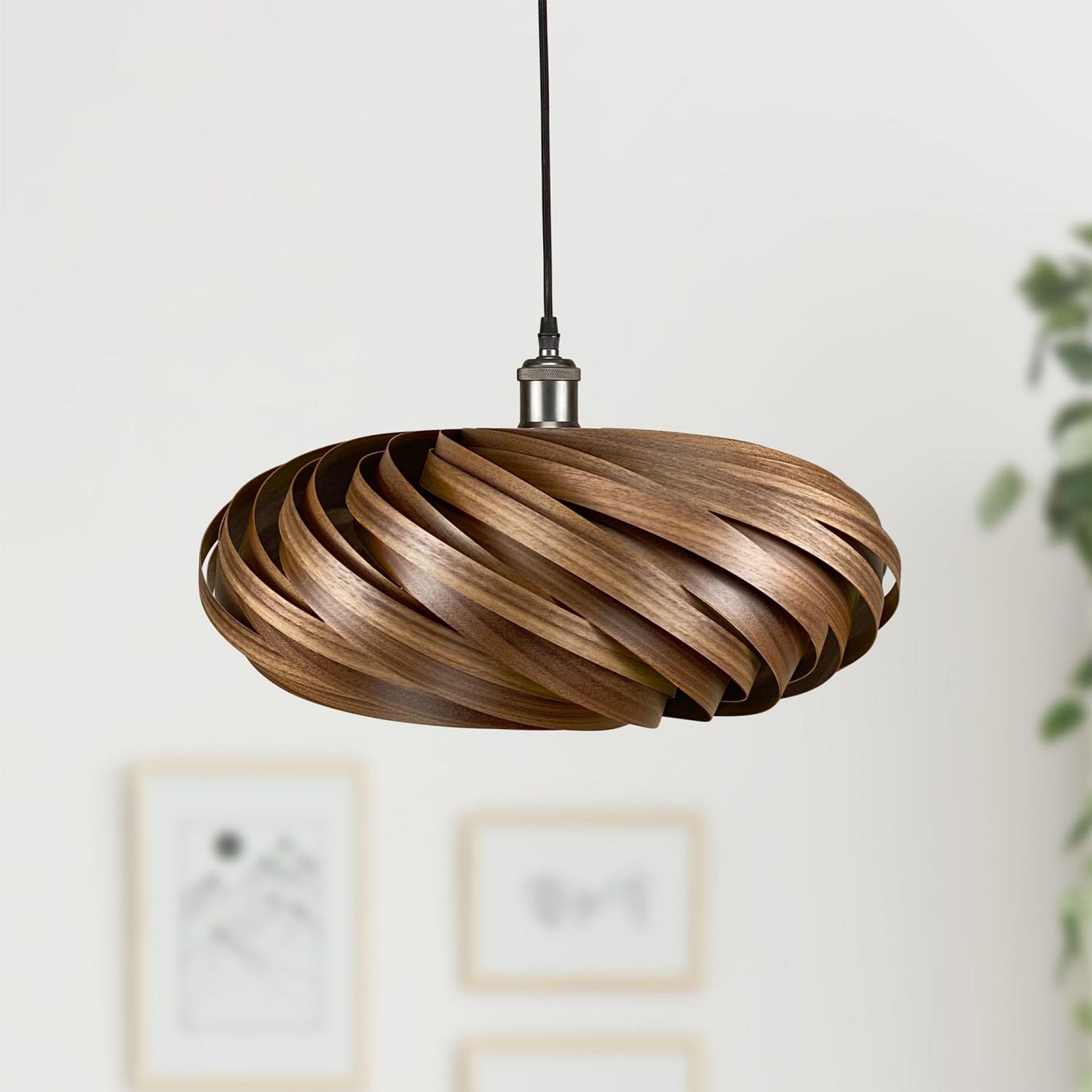 Veneria Pendant lamp Ø50 cm Walnut Gofurnit