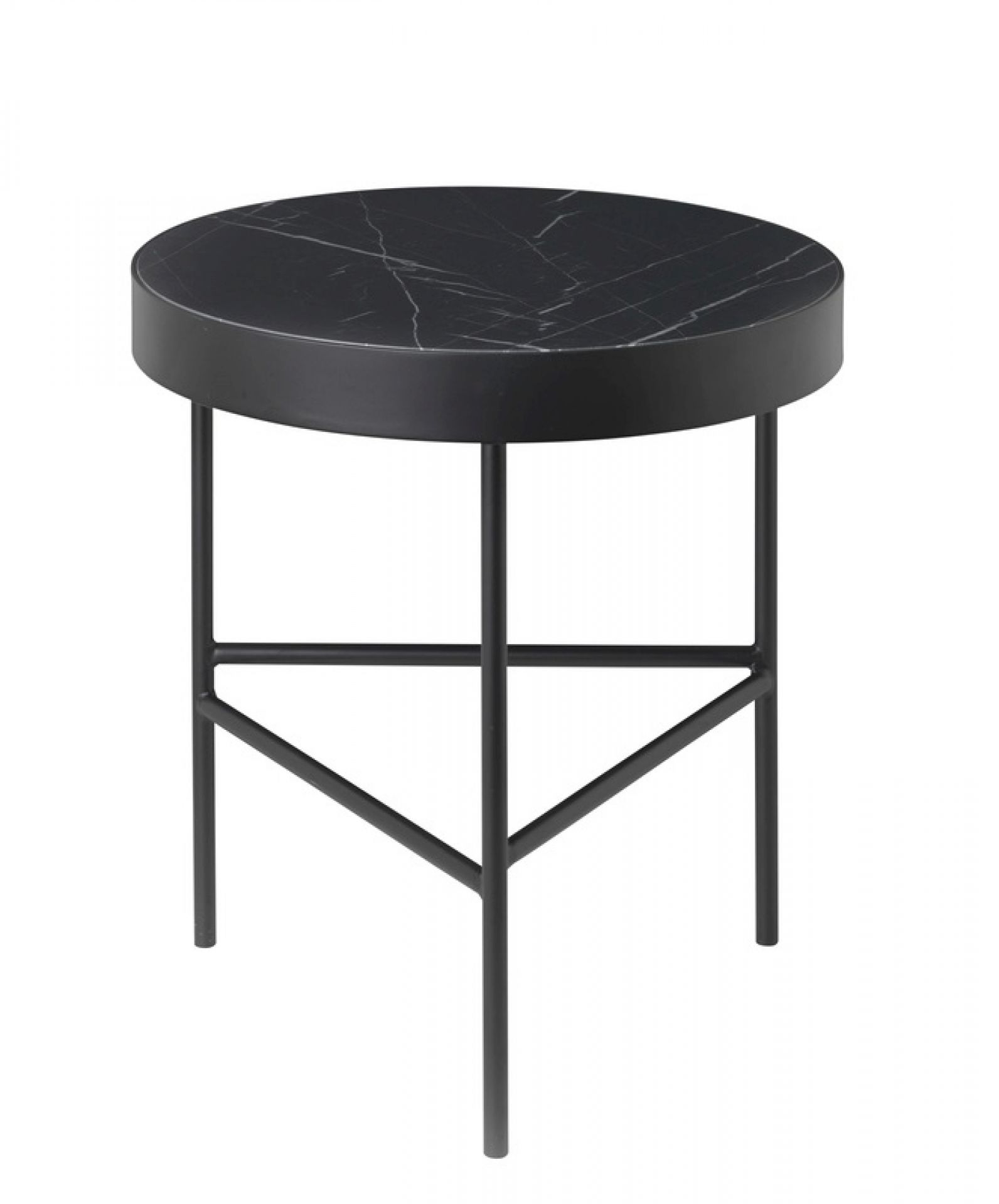 Marble Table Beistelltisch Ferm Living Black 40