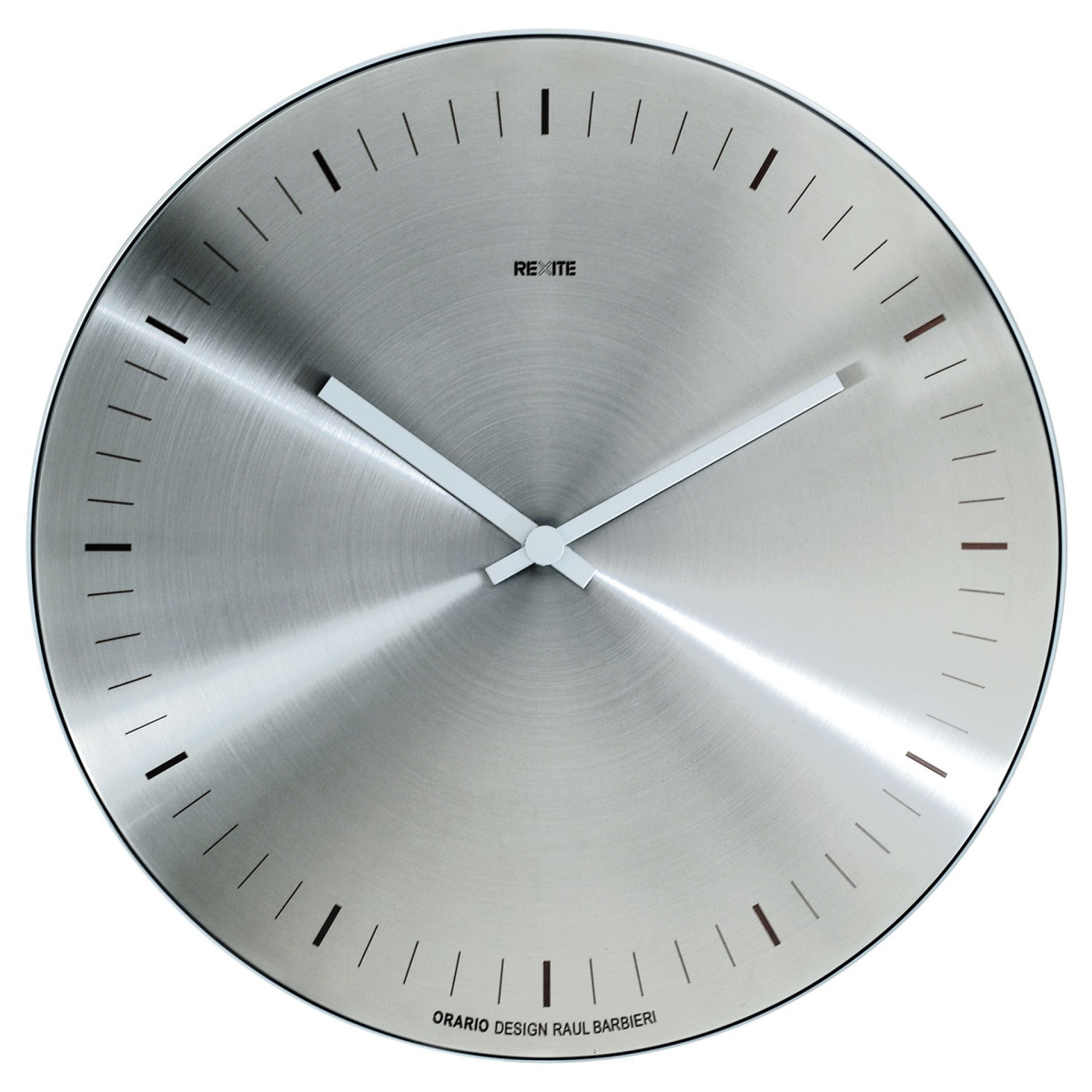 Orario Wall clock Stainless steel-without numbers Rexite SINGLE PIECES