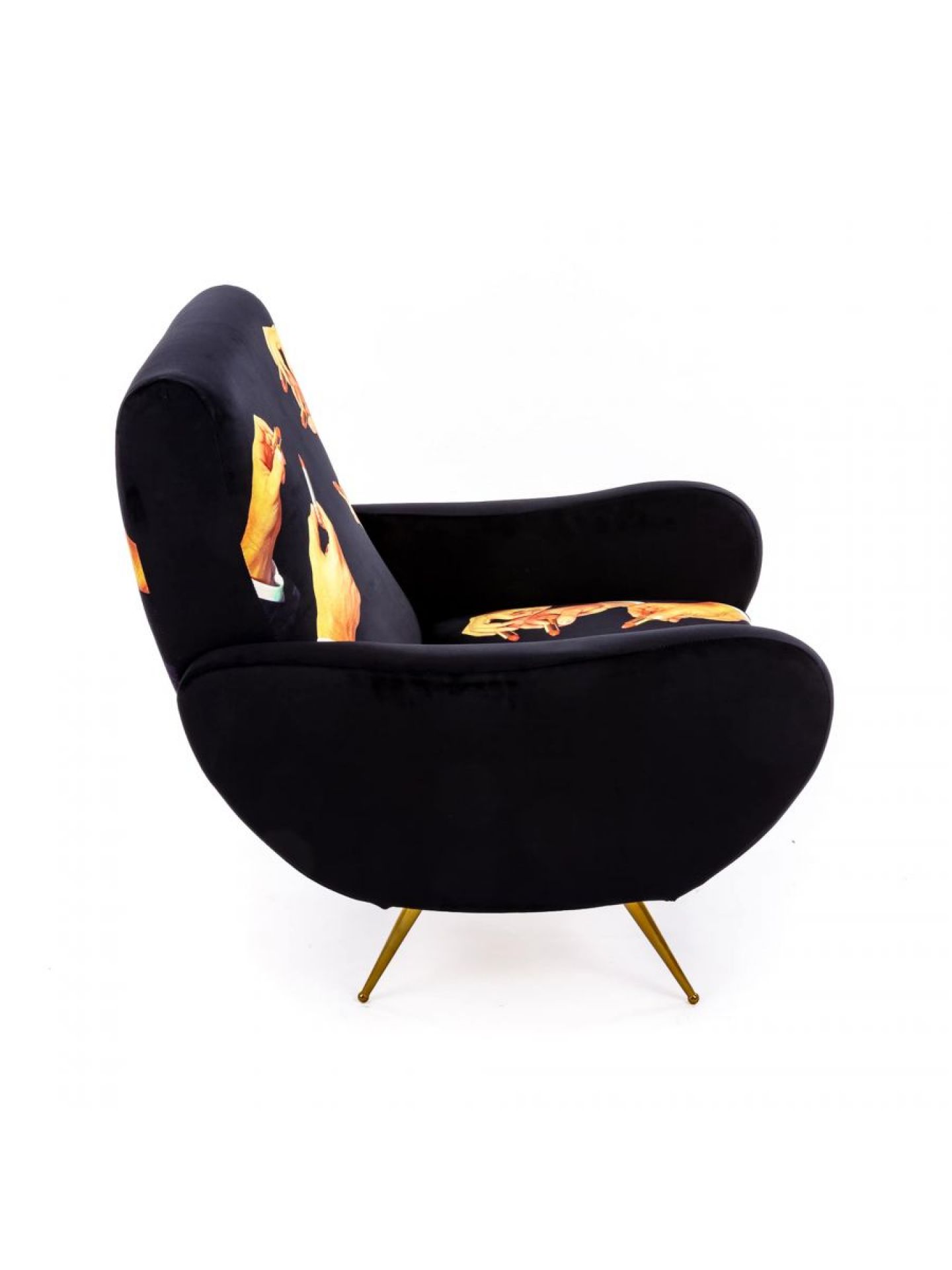 Toiletpaper armchair Lipsticks black Seletti Toiletpaper armchair Lipsticks black Seletti