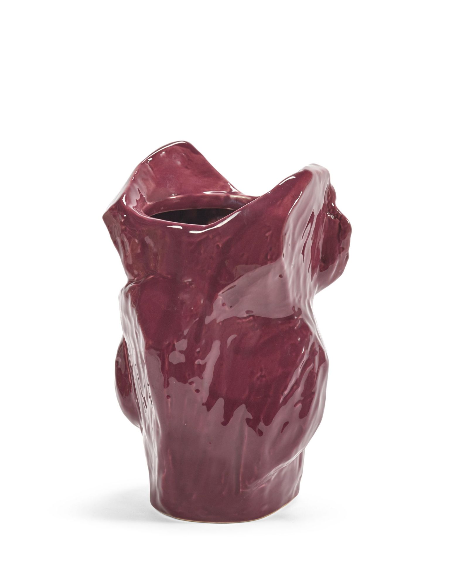Owl Vase S Serax Aubgergine