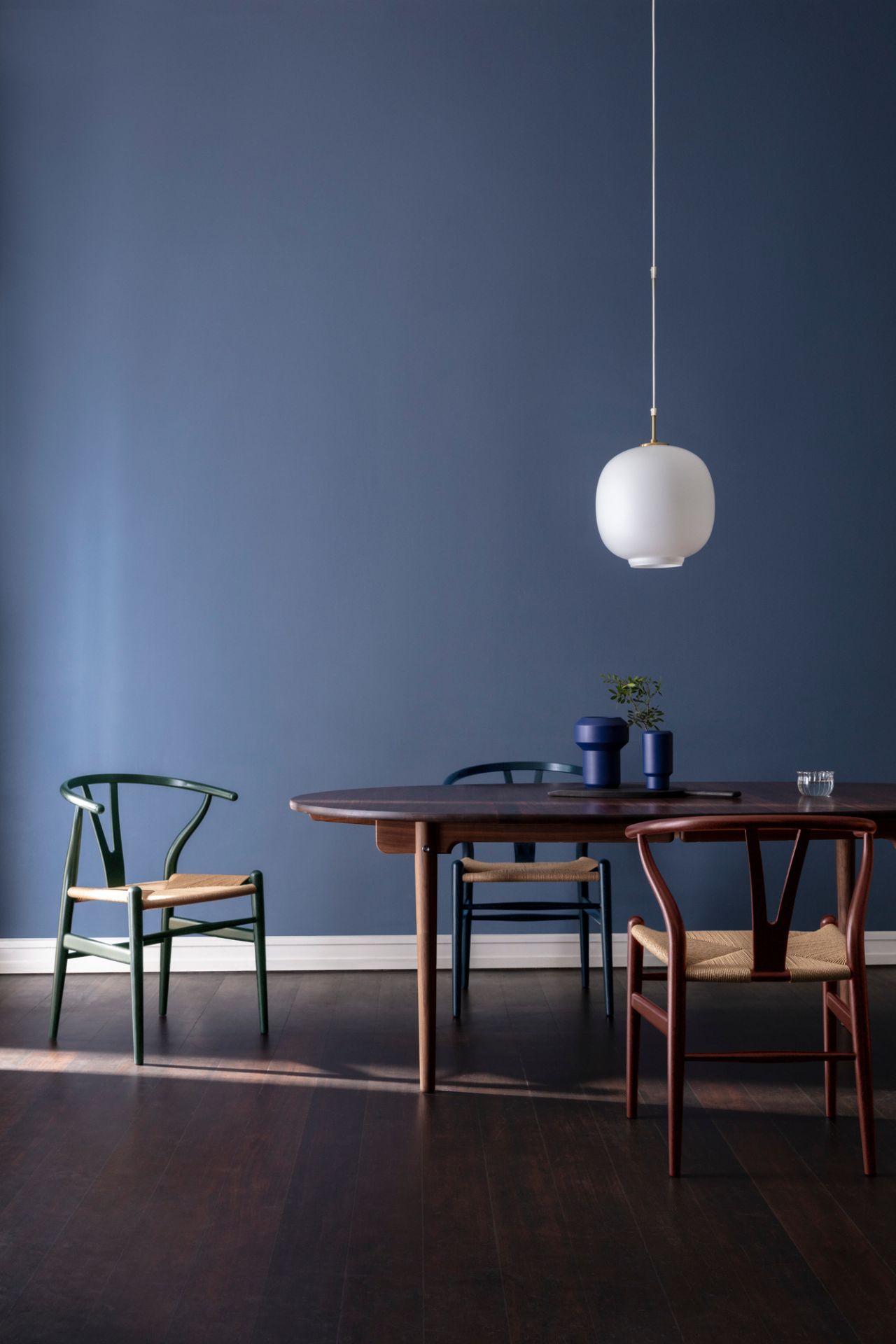 CH24 Wishbone Chair Russet & Blues or Harmony Carl Hansen & Søn
