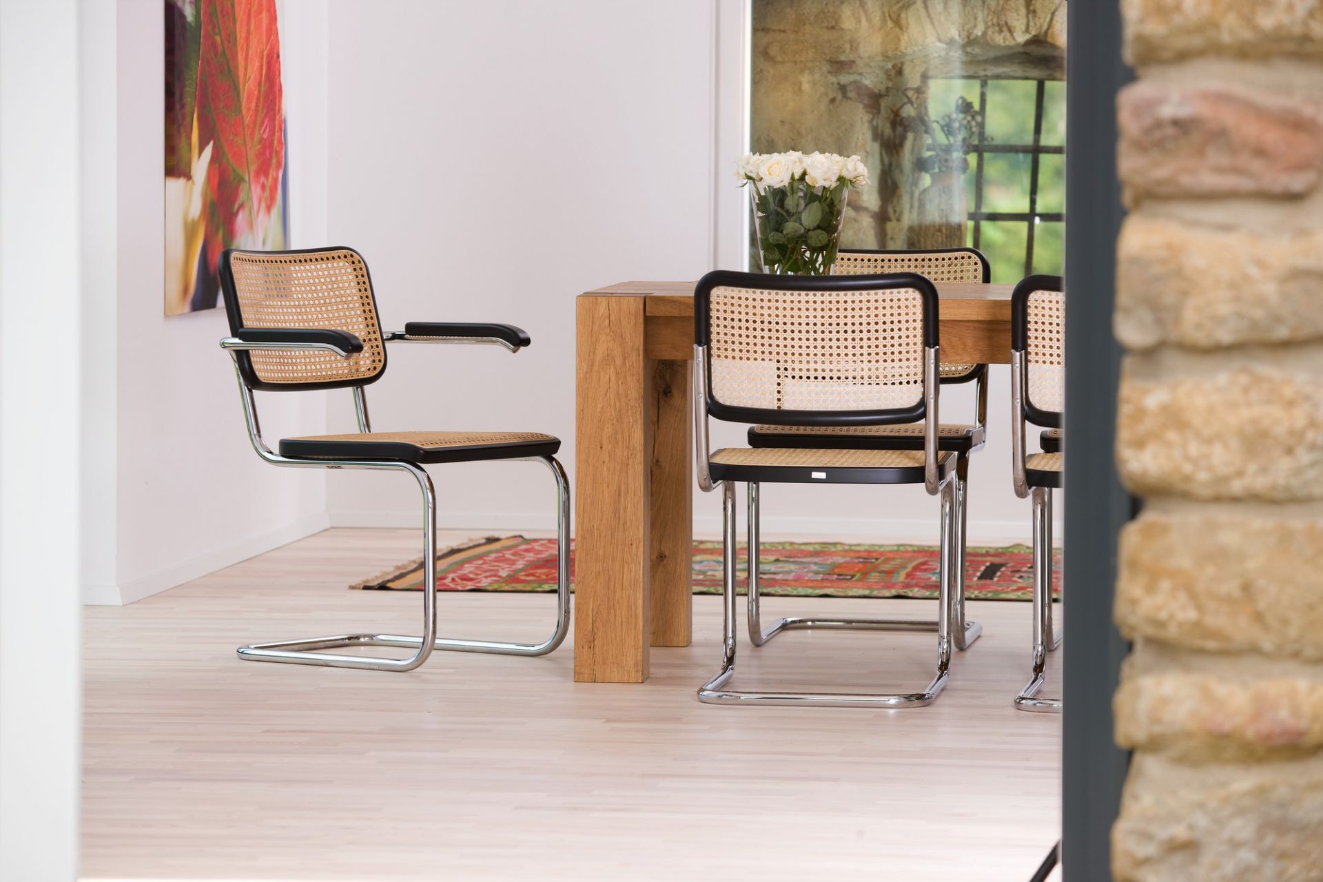 S 64 V Tubular steel classic cantilever chair Thonet