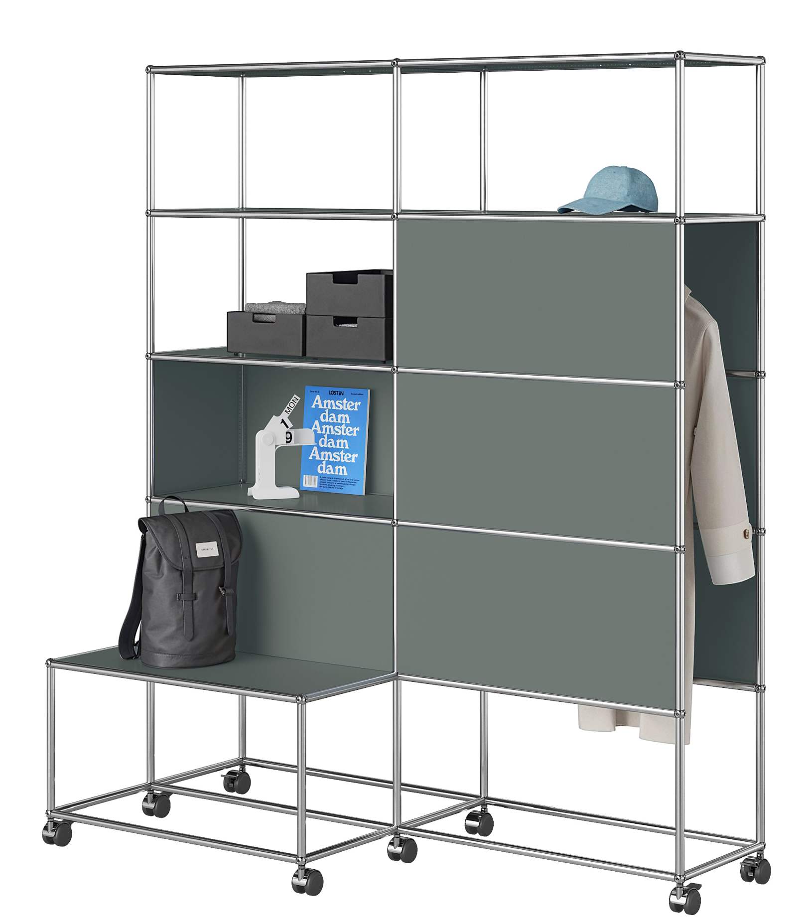 Wardrobe with castors USM Haller