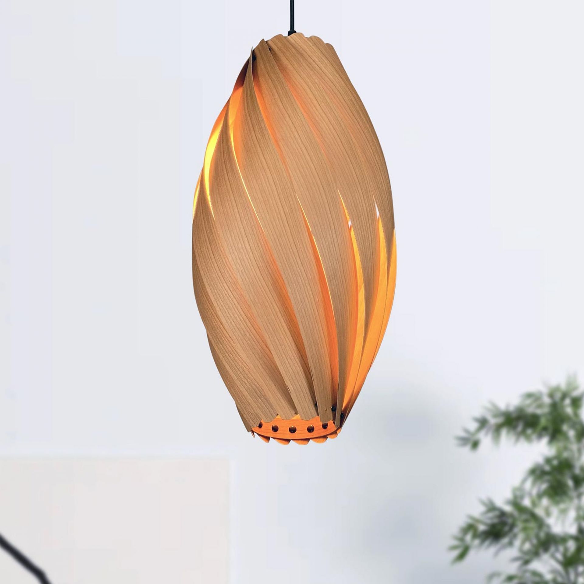 Ardére Pendant lamp elongated Cherry tree Gofurnit