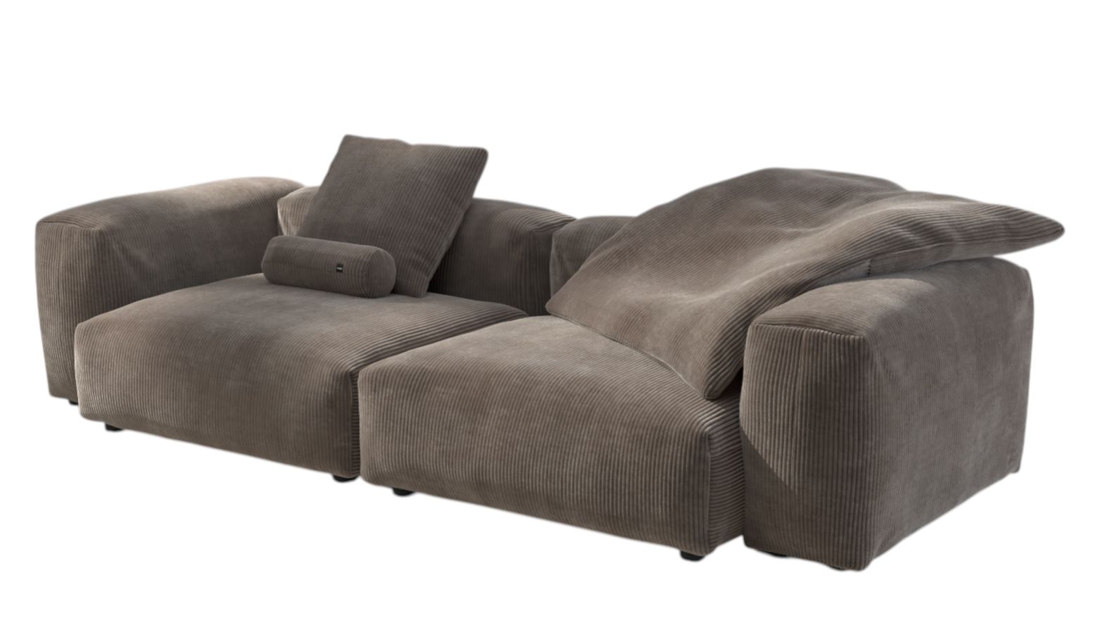 Sofa Set 02 Medium 2.5-seater vetsak Cord Mocha