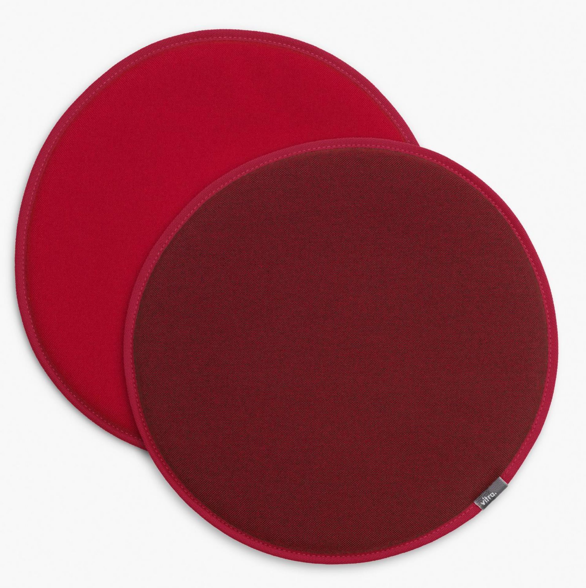 Seat Dot Sitzkissen Vitra-dunkelrot-nero / dunkelrot-eisblau SINGLE PIECES