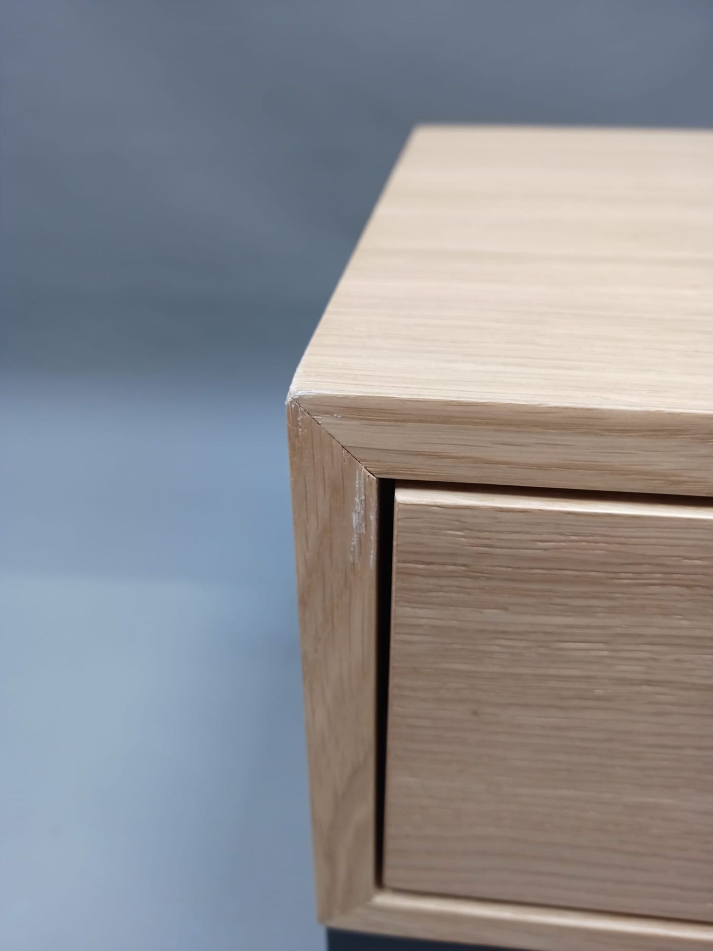 Dina side table, natural oak, Jan Kurtz, defective copy 