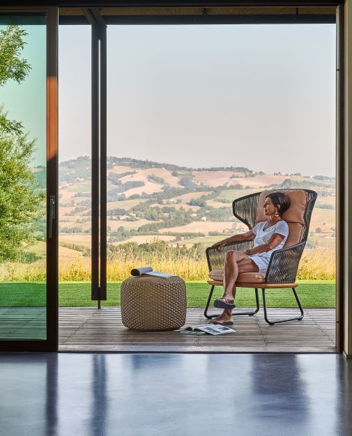 Pouf Stool Medium Indoor / Outdoor Weishäupl