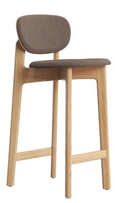 Zenso Wood Barstool Barstool with Seat Pad and Back Pad Zeitraum