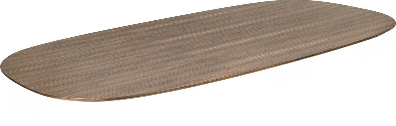 GUBI Dining Table Dining table top elliptical walnut ONLY TABLE TOP GUBI EXHIBITION PIECE