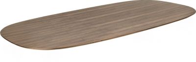 GUBI Dining Table Dining table top elliptical walnut ONLY TABLE TOP GUBI EXHIBITION PIECE