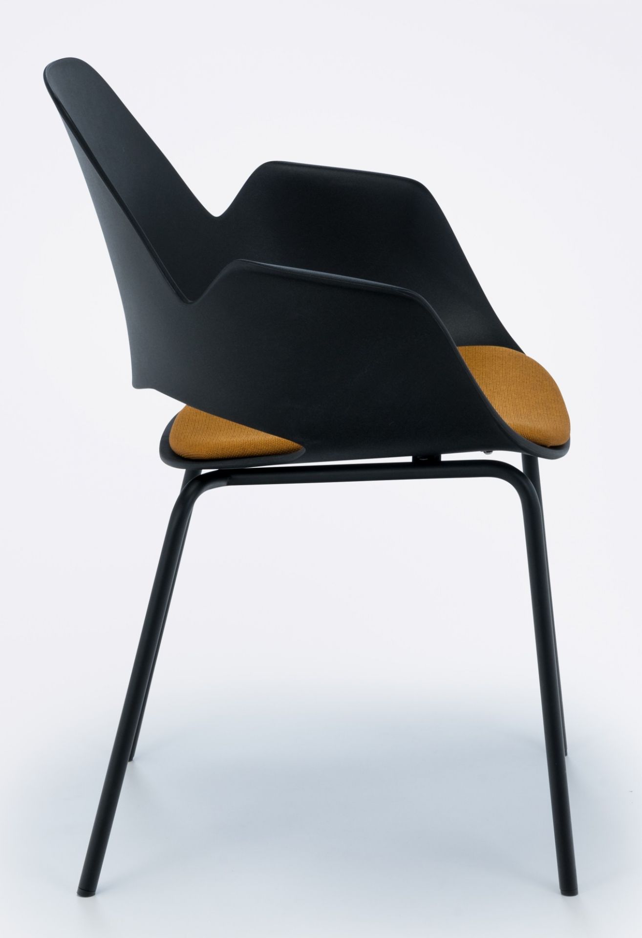 Falk Armchair Legs in black powder coated metal Houe