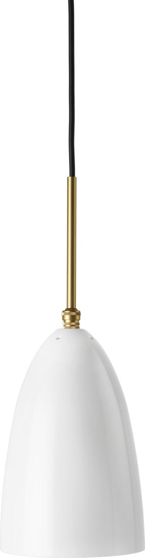 Gräshoppa Pendant Light alabaster white glossy Gubi