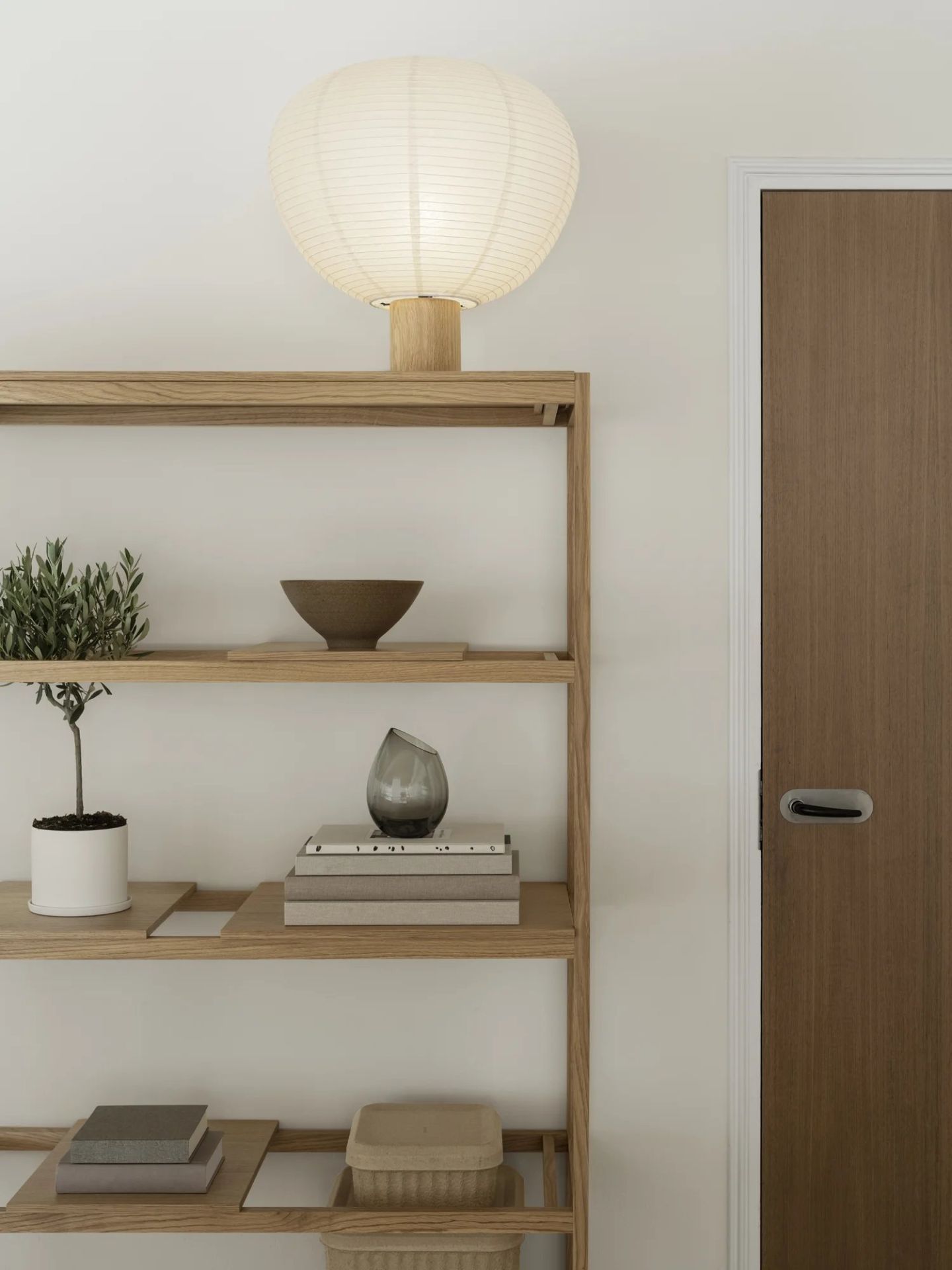 Kami rice paper table lamp Blomus
