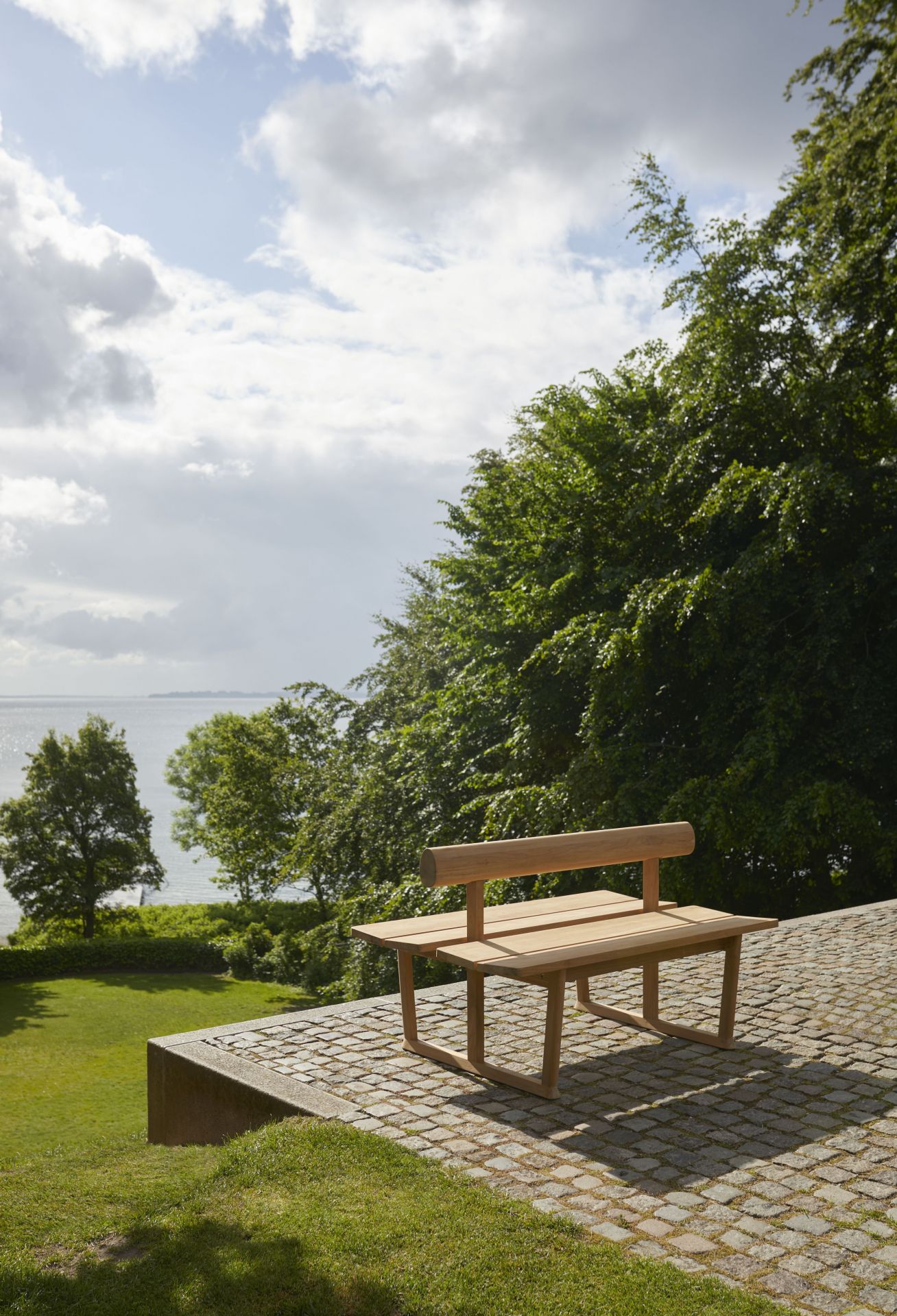 Banco Bench Double Teak Outdoor Skagerak by Fritz Hansen