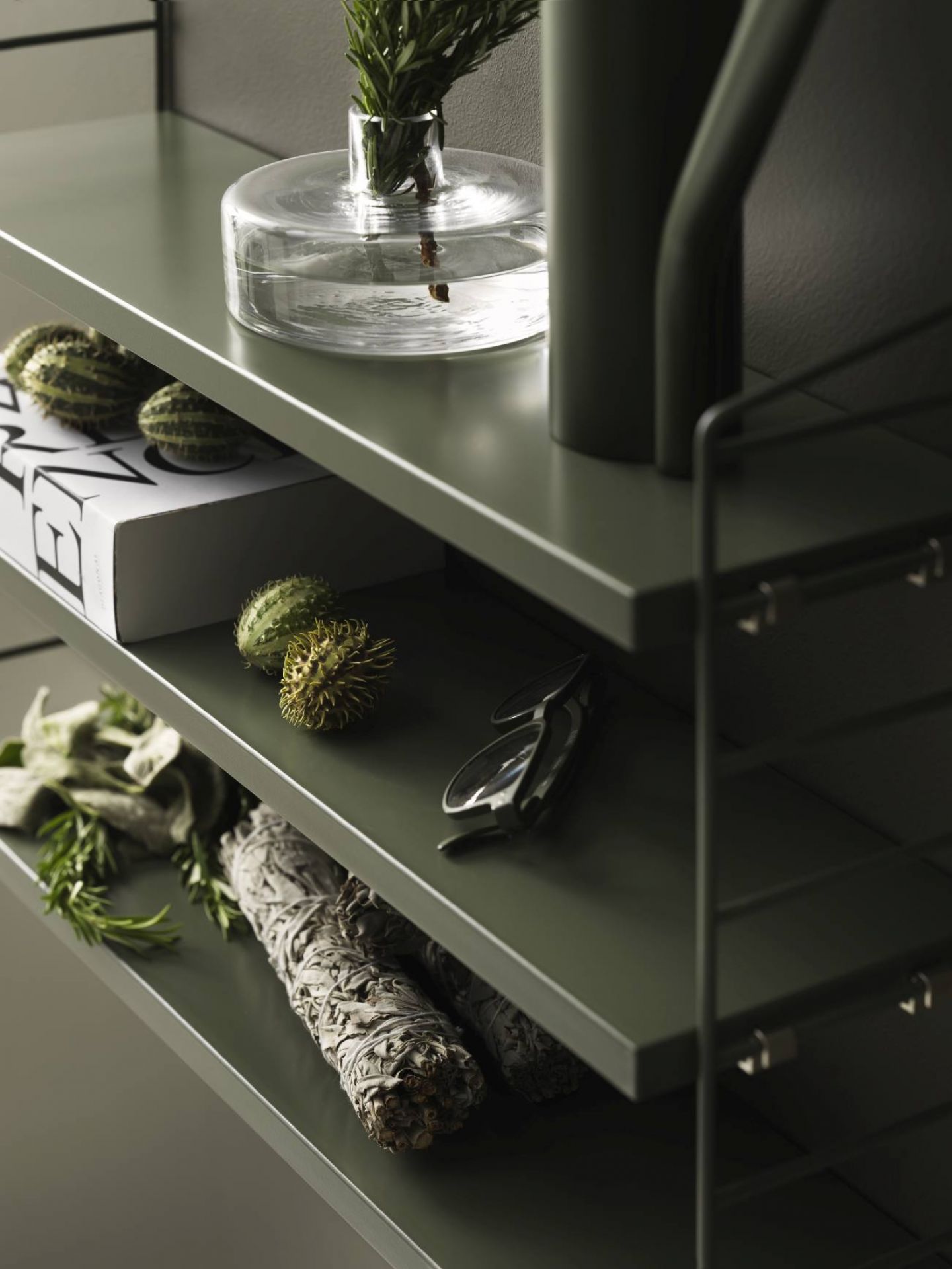 String Pocket Shelf String Furniture Sage