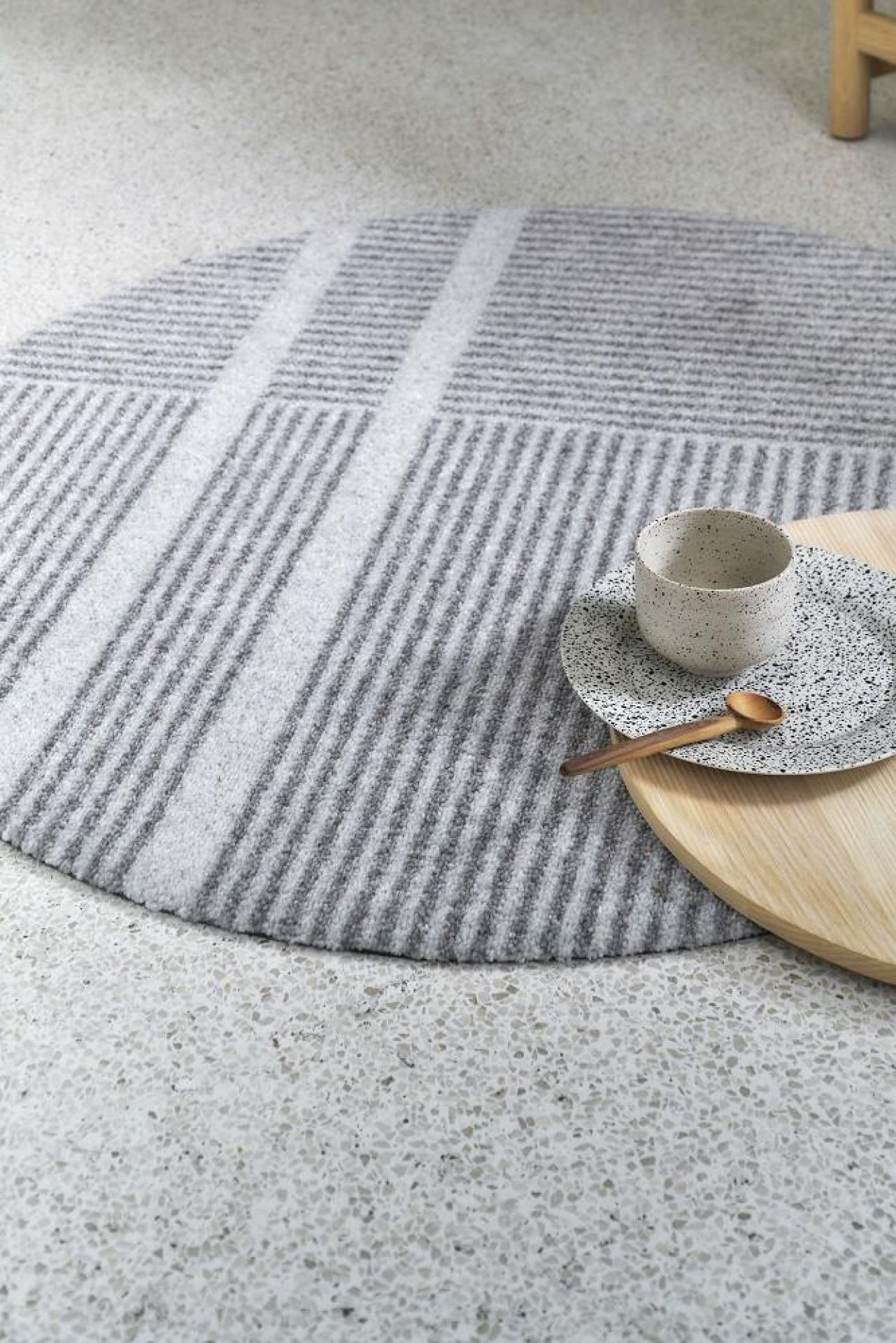 Løype Indoor / Outdoor doormat W 60 x D 85 cm / BREEZY BEIGE Heymat SINGLE PIECE