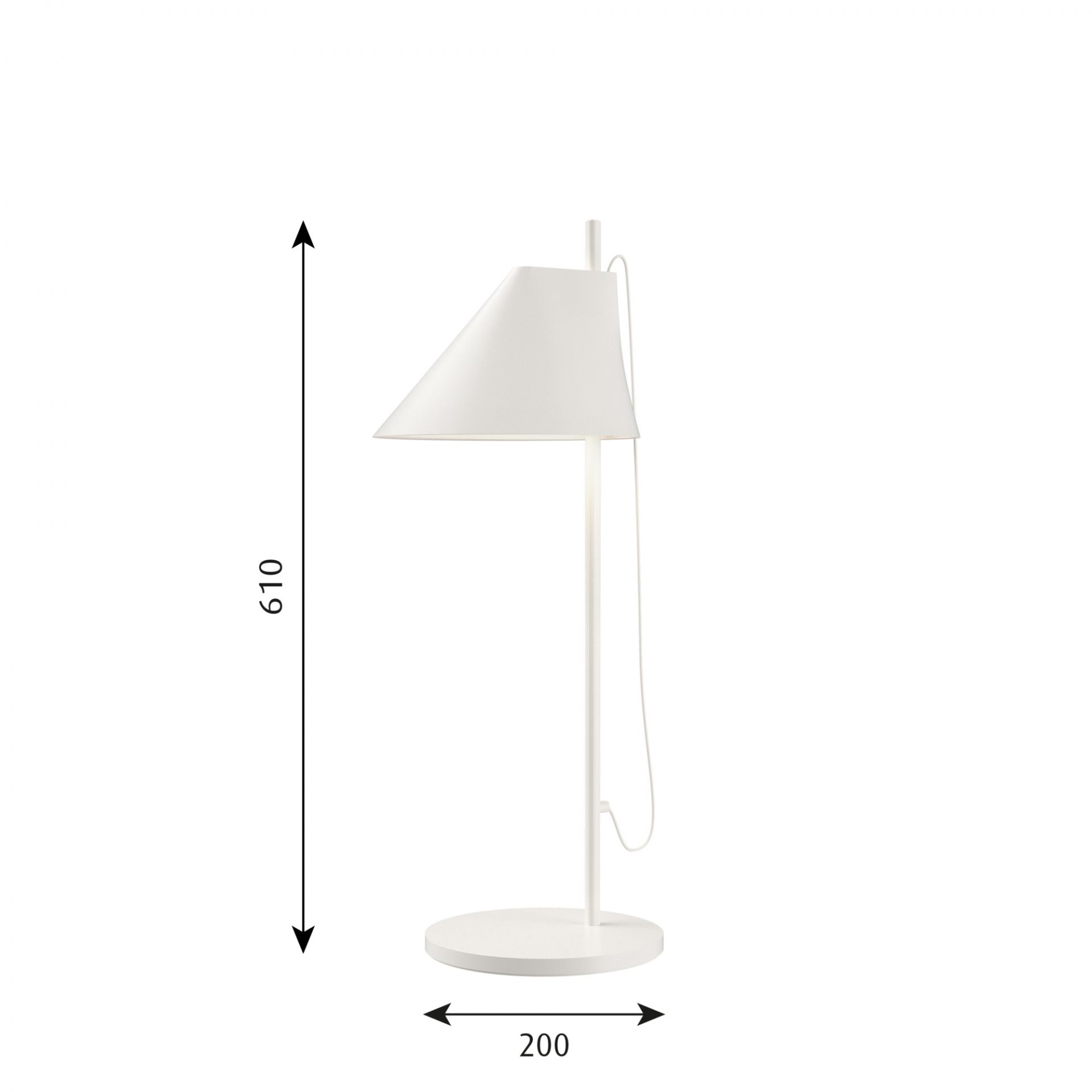 Yuh LED Table Lamp Louis Poulsen White