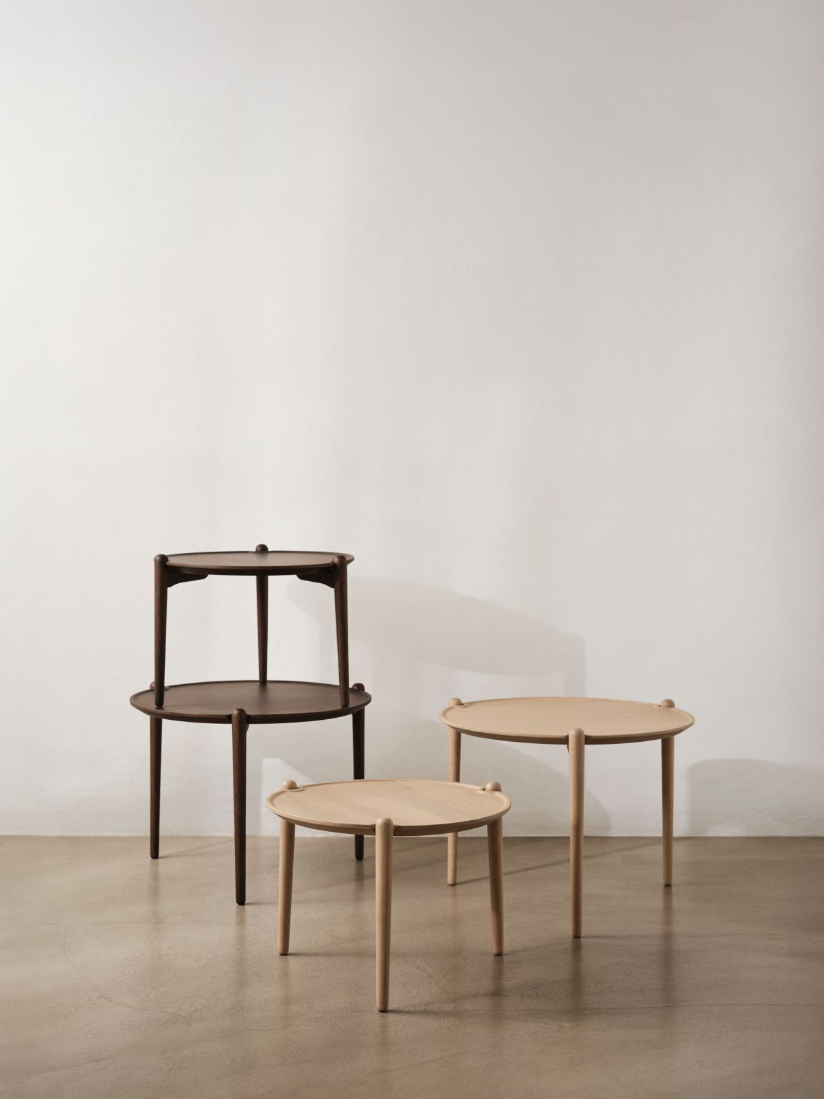 Aria Side table Low - Dark Oak Design House Stockholm