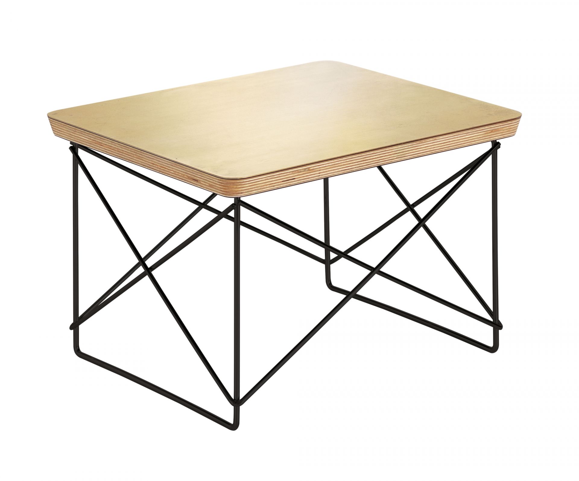 Occasional LTR Side Table Gold leaf - Chrome Vitra