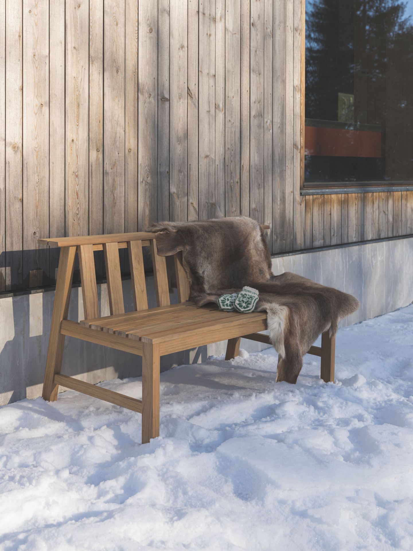 Cadence Bench Teak Outdoor Skagerak by Fritz Hansen