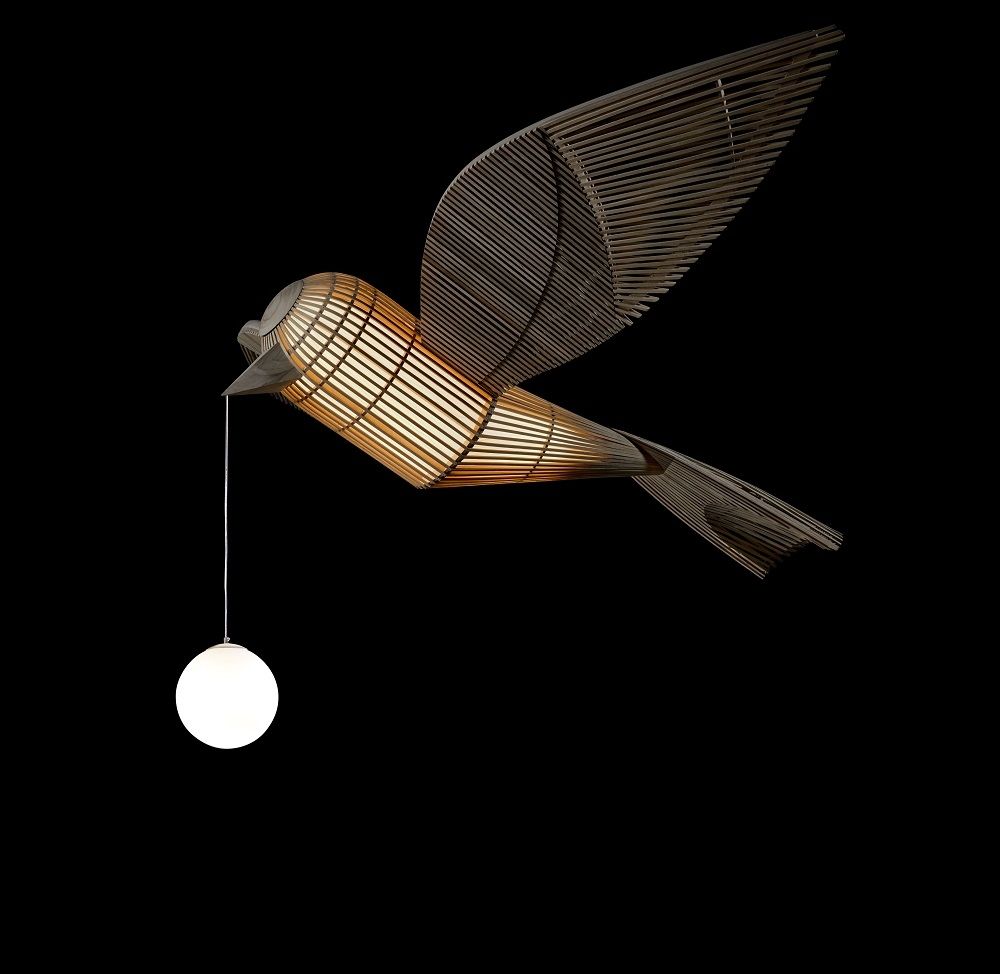 Big Bird / Birdy Suspension Lamp Sculpture LZF Lamps 