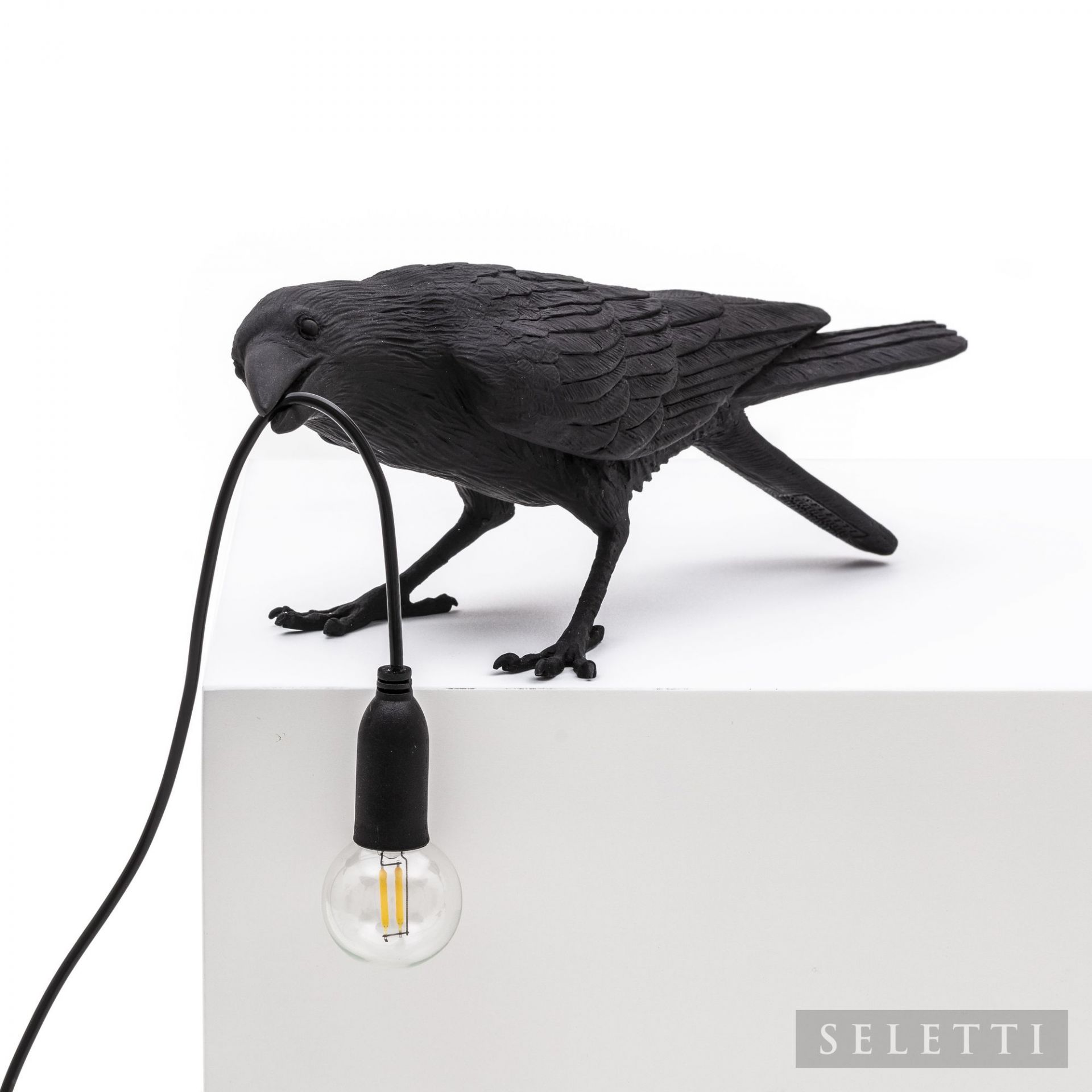 Bird Lamp Playing black Seletti