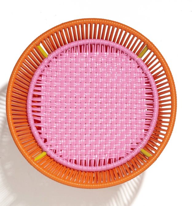 Caribe Basket Table Outdoor ames Orange / Bubblegum Pink / Curry Yellow